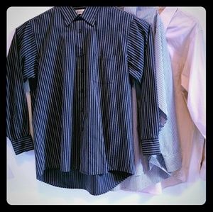 Lot 3 Van Heusen Dress Shirts Sz 16-16.5 34/34 euc